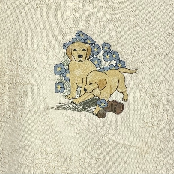 Classic Blues Collection Short Sleeve Pullover Granny Core Sweater size Small - Picture 3 of 11